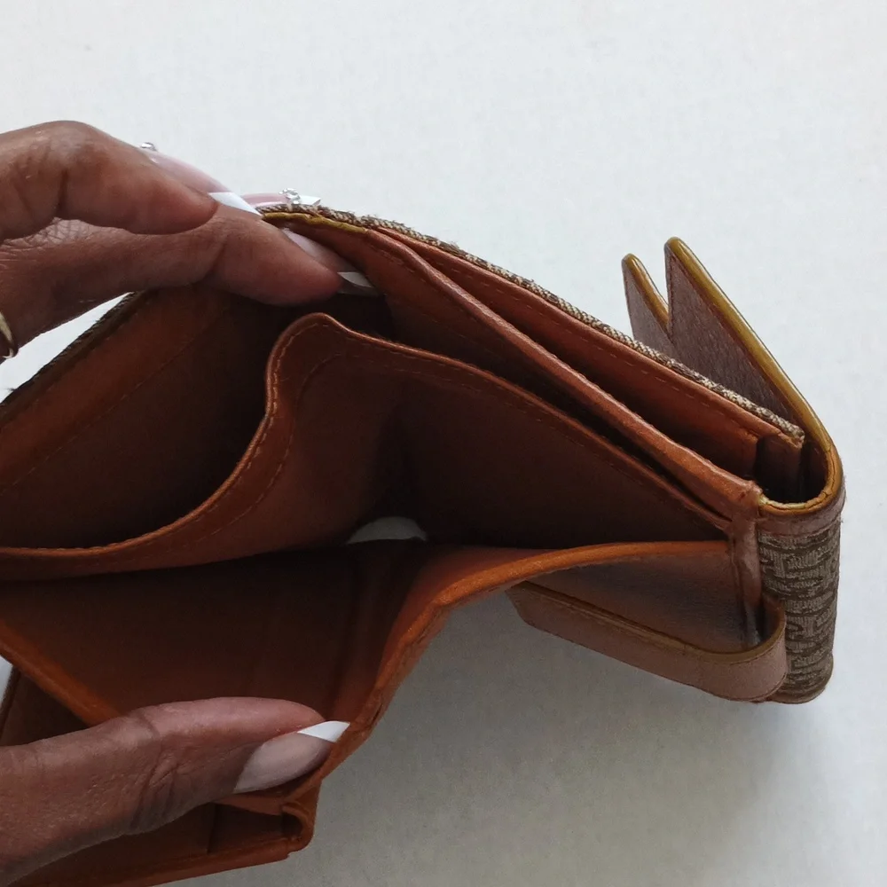 Authentic Dior Brown and Tan Wallet
